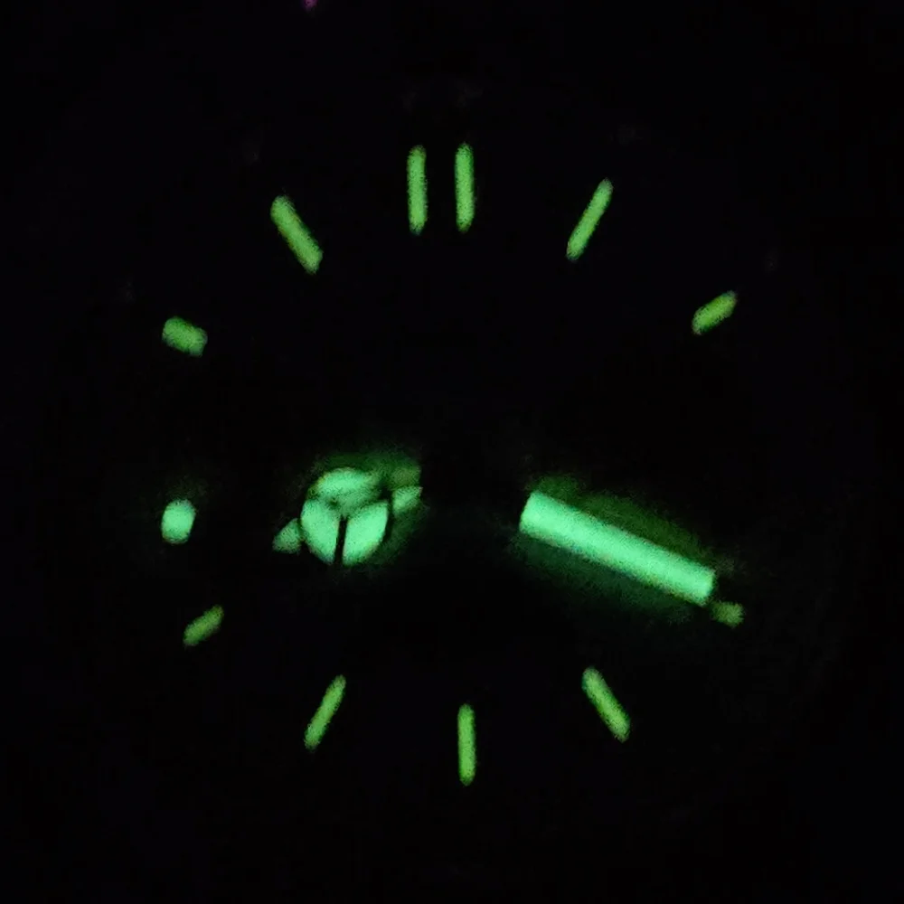 Vintage Seiko Alba Moon Phase Chronograph Watch V33H-X002 Lume Orange